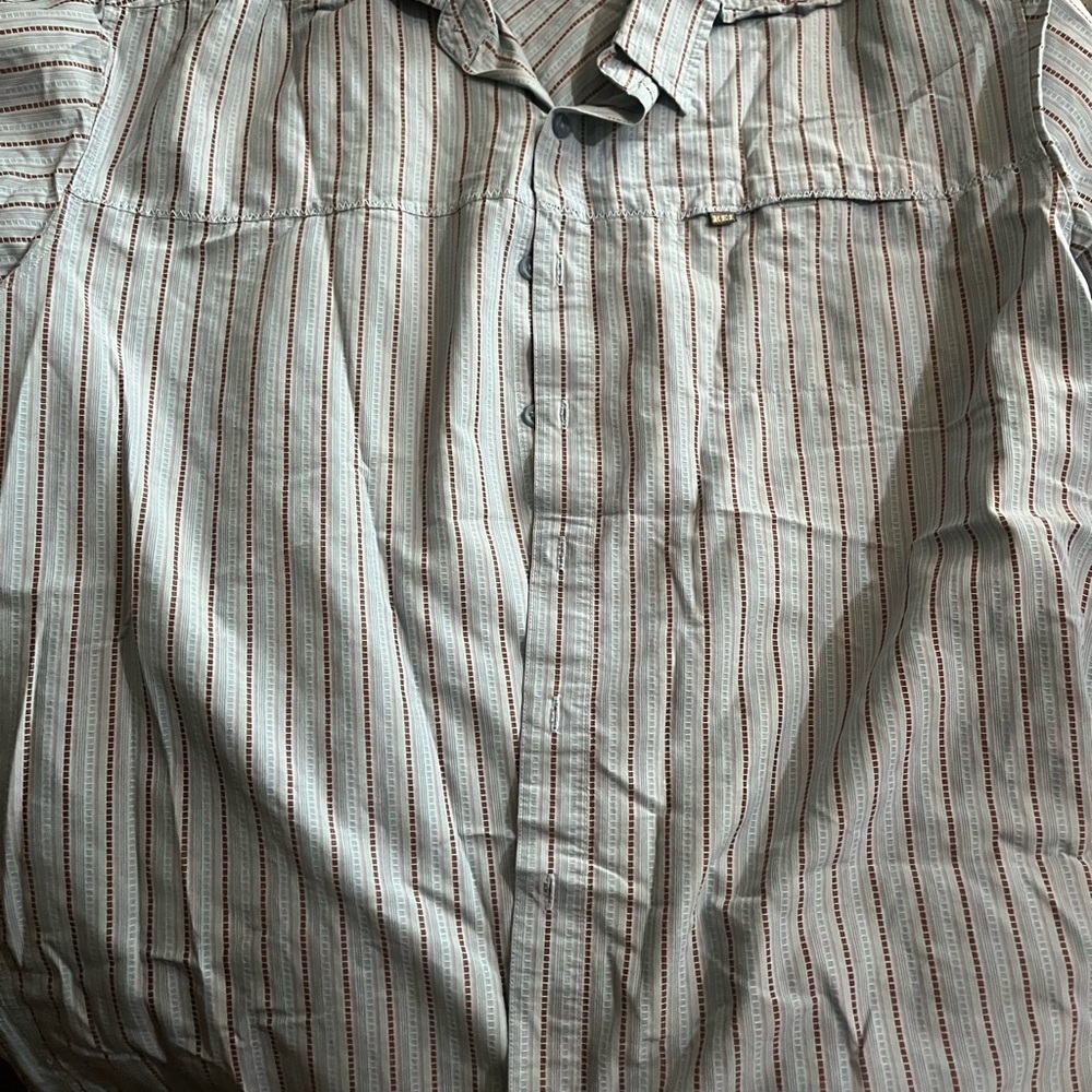REI blue and Red Casual Button Down Shirt